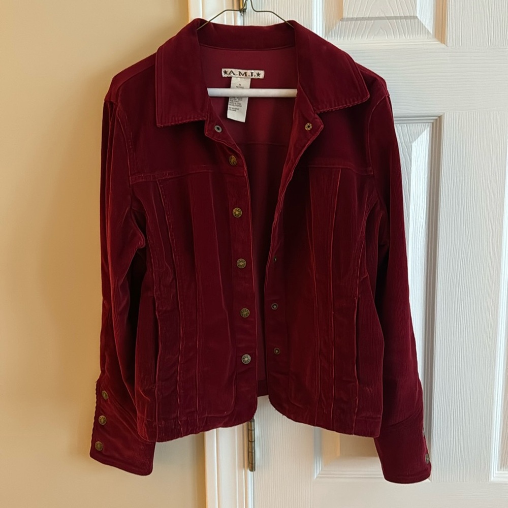 Denim style corduroy jacket